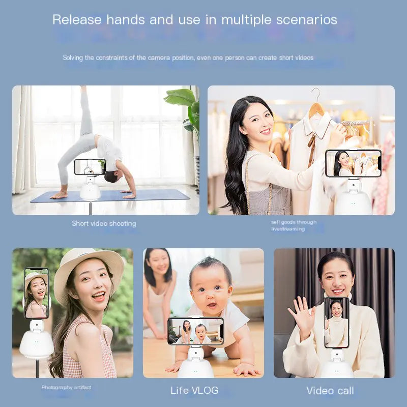 360° Automatic Smartphone Gimbal for Live Video